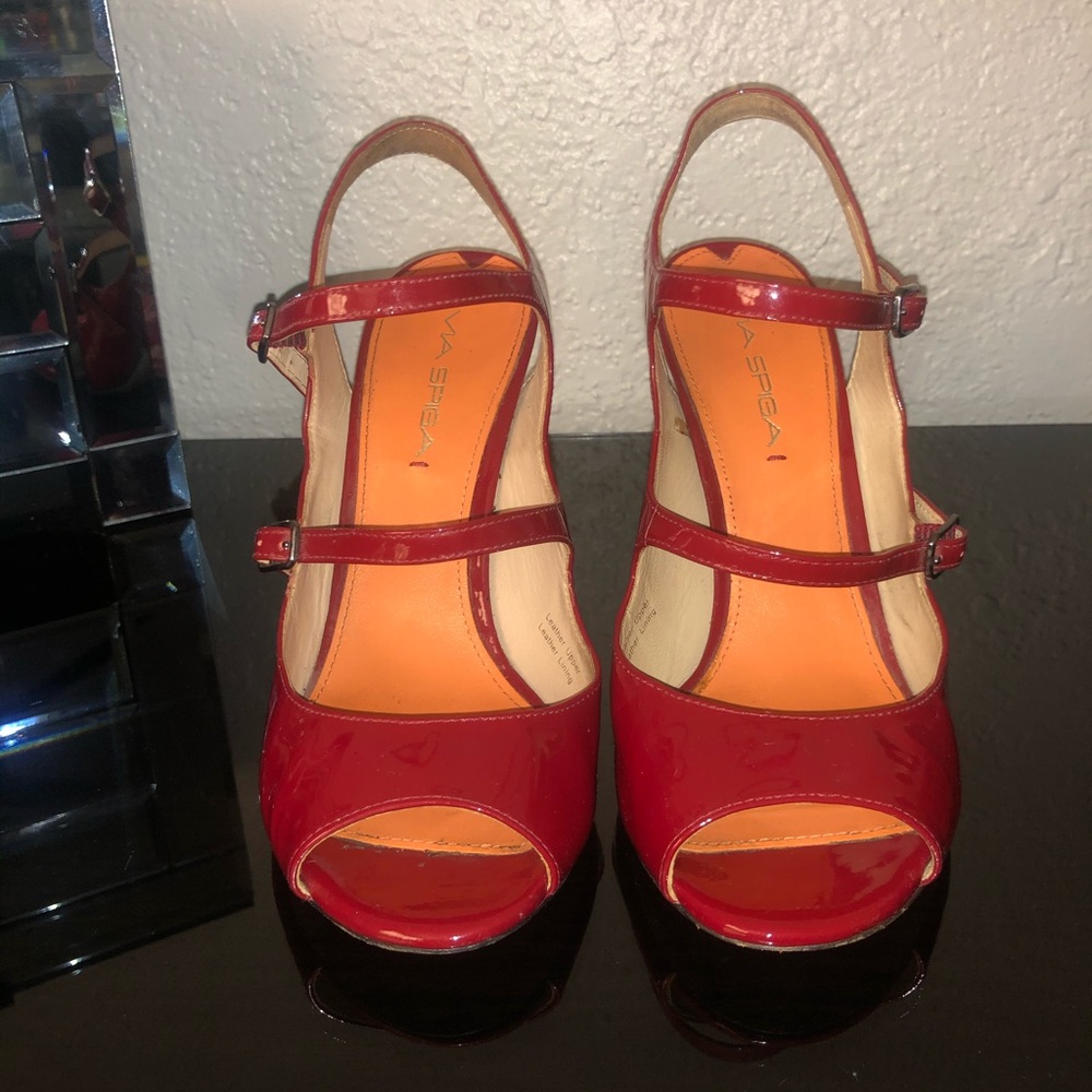 Via Spiga Patent Leather Sandals A2